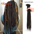 20 pulgadas hechas a mano artificial Dreadlock Crochet trenza de pelo